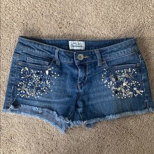 Aeropostale Blue Shorts With Gems